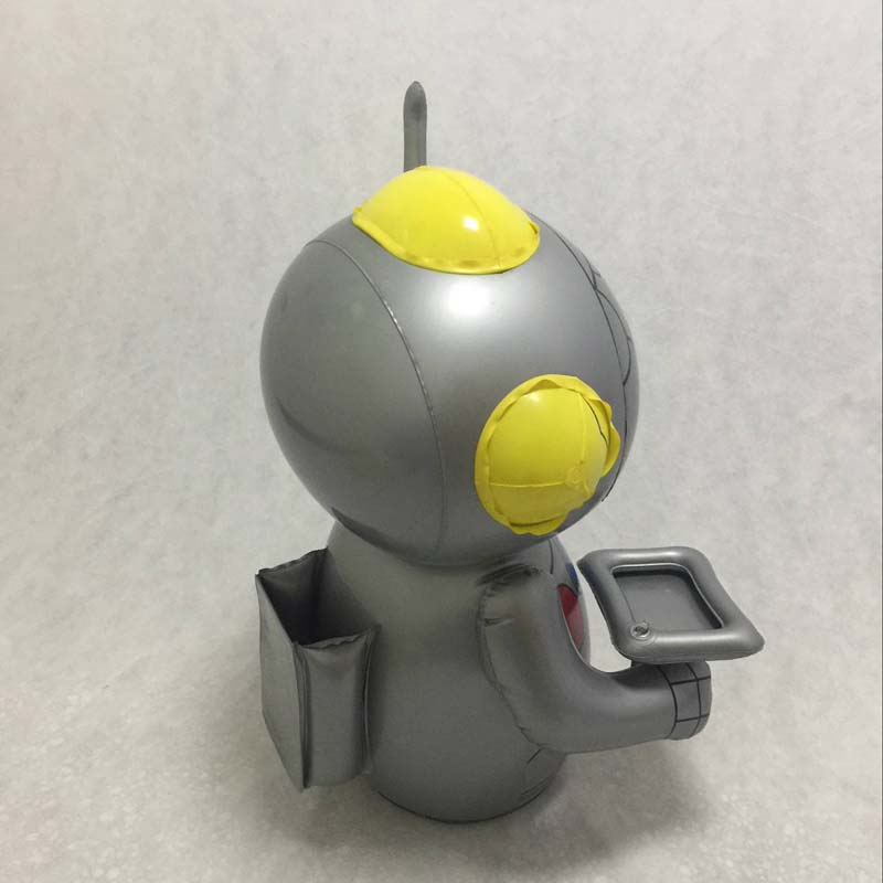 Inflatable Robot Servant Silver Color 