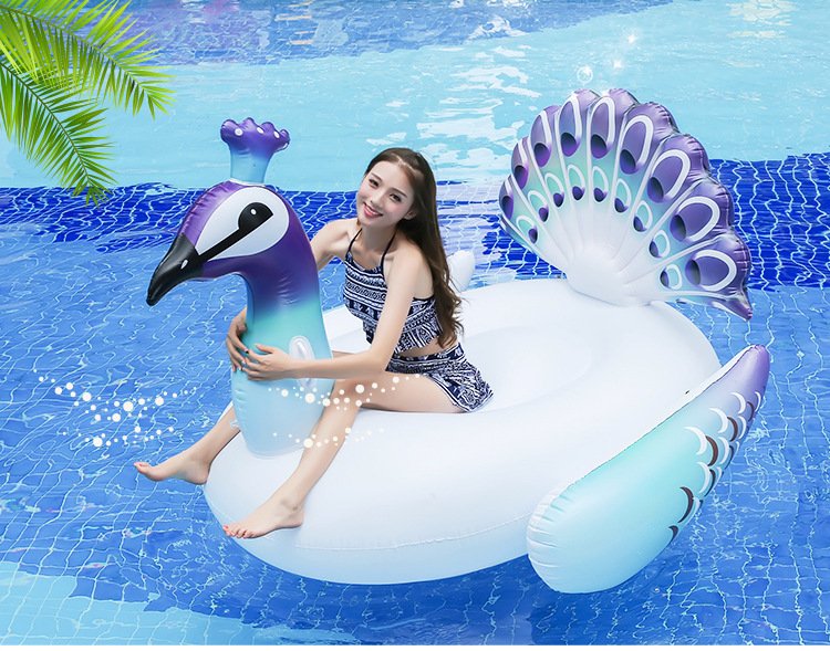 peacock water float