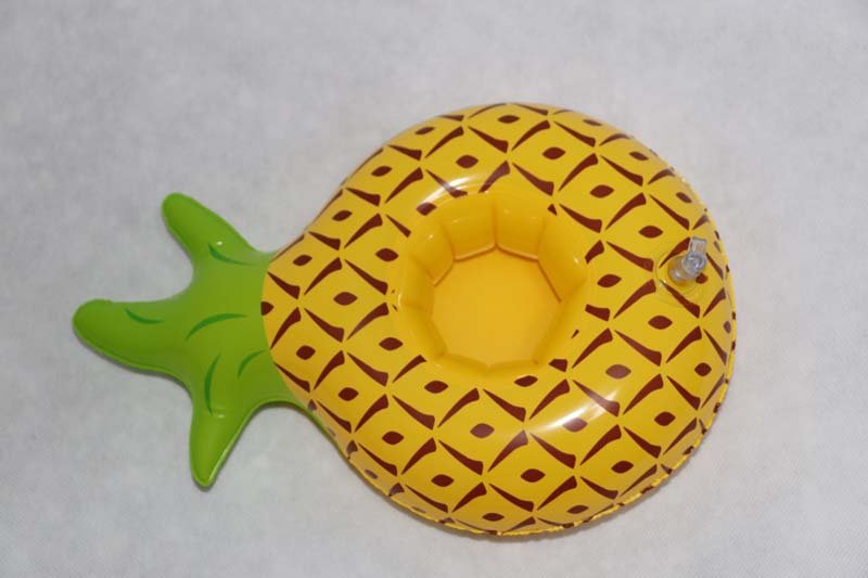 1PC Swimming Pool Drink Holders Bathing Beach Party Party Toys Mini Inflatable Pineapple Drink Coaster 