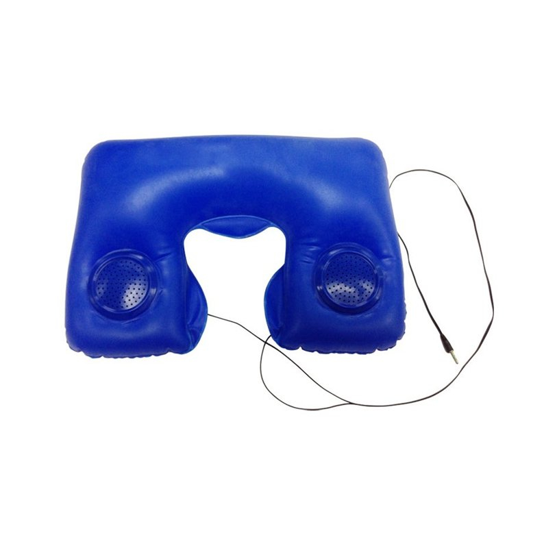 Inflatable Neck Pillow with Speakers
