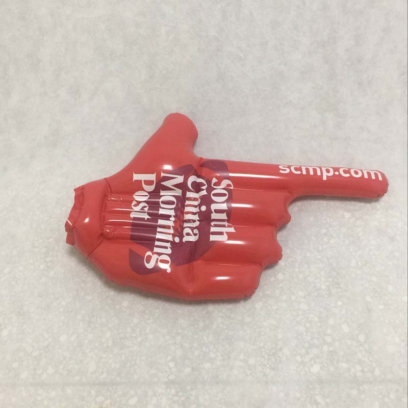 Inflatable Cheering Hand with Pointing Finger