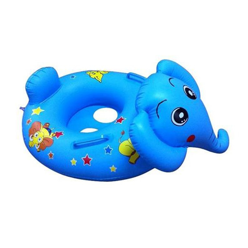 Inflatable Blue Elephant Floating Baby Seat